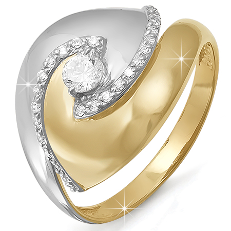Кольцо, золото, бриллиант, БР110481